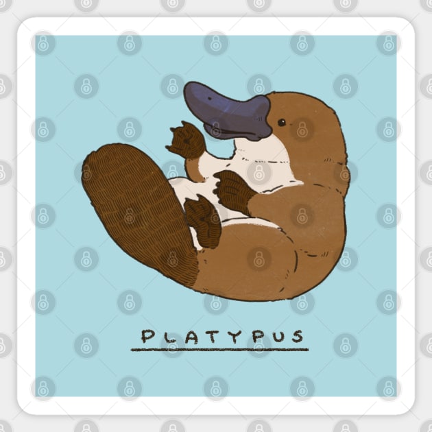 Adorable Platypus Sitting Sticker by You Miichi